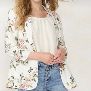 Lauren Conrad pink rose blazer, large